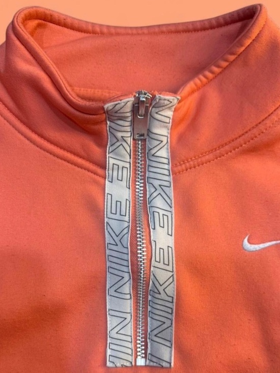 Nike peach quarter zip sweatshirt - Picture 3 of 3